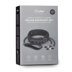   Easytoys - svorka na bradavky, set obojku a vodítka (4 díly)