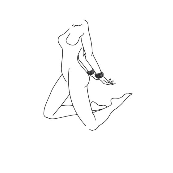 Easytoys - kožená pouta (černá)