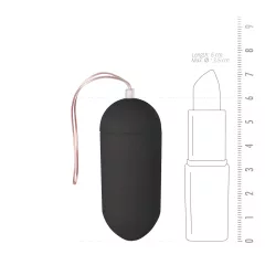   EasyToys - nositelné vibrační vajíčko na dálkové ovládání (černé)