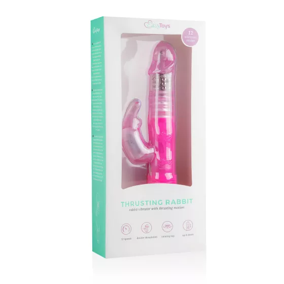 EasyToys Bunny - přirážecí vibrátor (růžový)