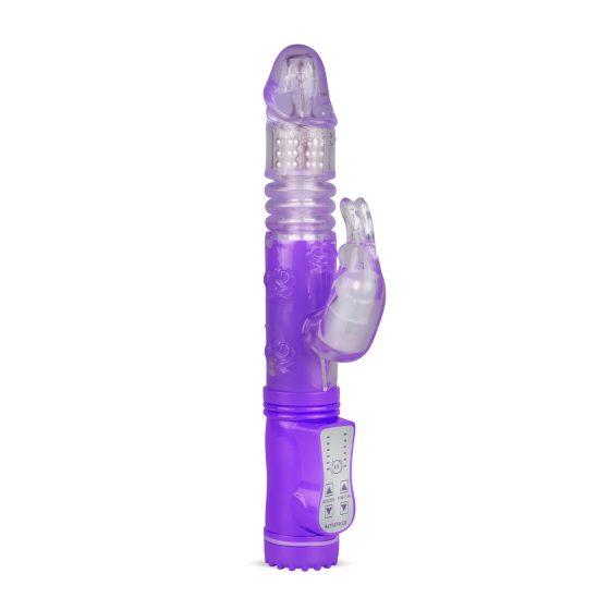 Easytoys Bunny - pulzující rotační vibrátor (fialový)