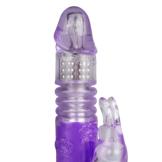 Easytoys Bunny - pulzující rotační vibrátor (fialový)
