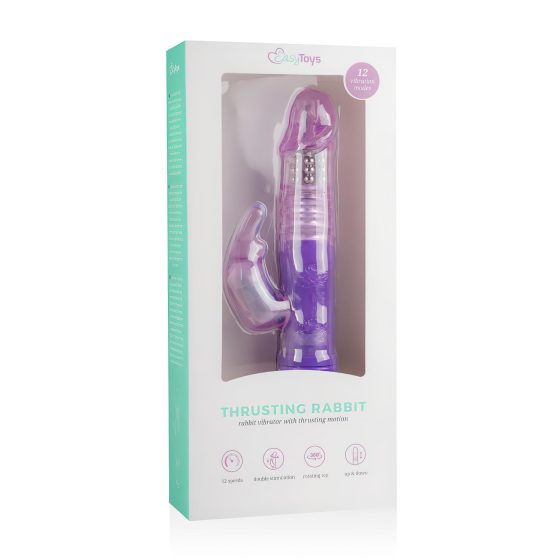 Easytoys Bunny - pulzující rotační vibrátor (fialový)
