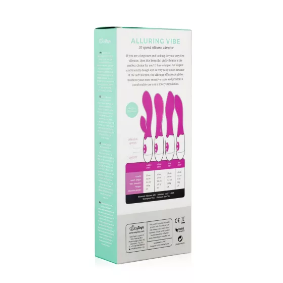 EasyToys Alluring vibe - vibrátor na bod G (růžový)