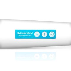 MyMagicWand - výkonný masážní vibrátor (bílo-modrý)