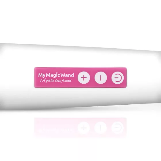 MyMagicWand - masážní vibrátor - silný výkon - bílá/růžová