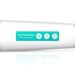 MyMagicWand - silný masážní vibrátor (bílo-tyrkysový)