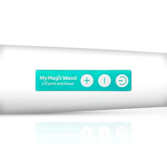 MyMagicWand - silný masážní vibrátor (bílo-tyrkysový)