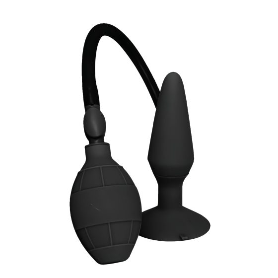 MenzStuff L - nafukovací anální kolík - černý (velký)
