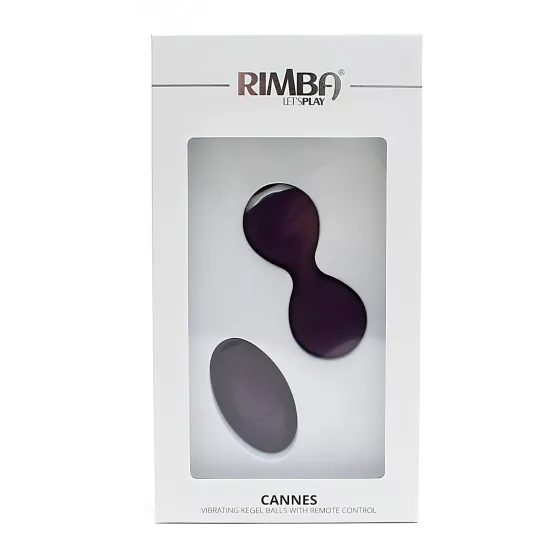 Rimba Cannes - nositelné vibrační vajíčko s akumulátorem a rádiovým ovládáním (fialové)