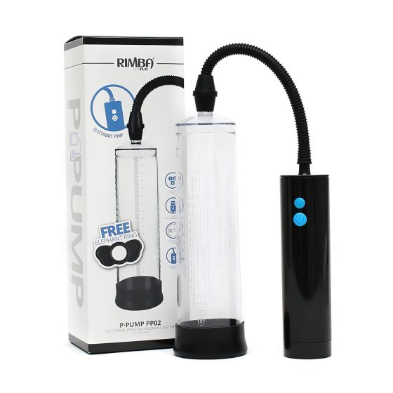 Rimba P-PP02 - automatická vakuová pumpa na penis (průhledná)