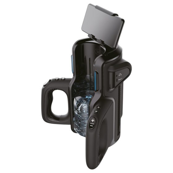 Leten SM 500 - automatický masturbátor s držákem na telefon - černý