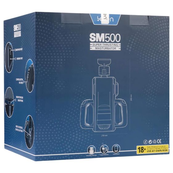 Leten SM 500 - automatický masturbátor s držákem na telefon - černý