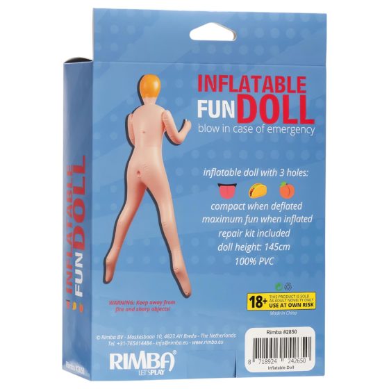 Inflatable Fun - nafukovací panna - realistický vzhled - silikon