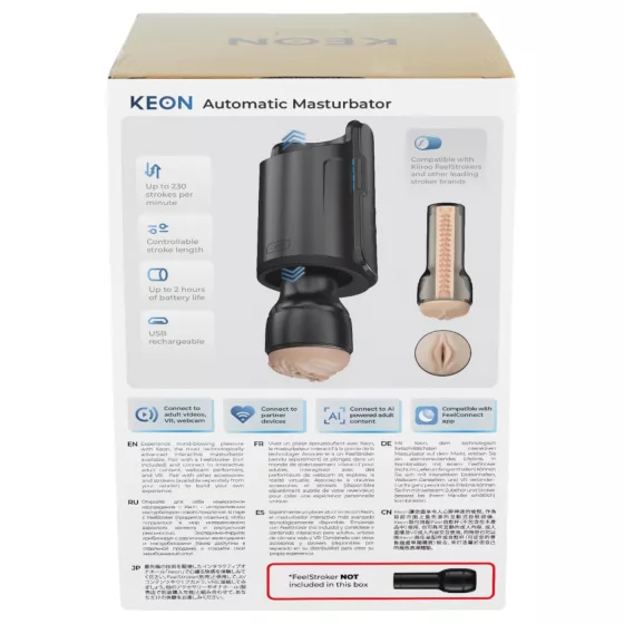Kiiroo Keon Wifi automatický masturbátor - příslušenství - černý