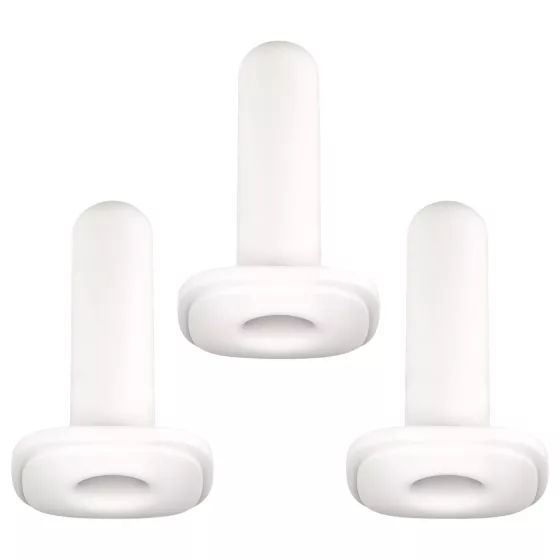 Kiiroo Onyx - masturbátor pouzdro - těsné provedení - 3 ks - bílá