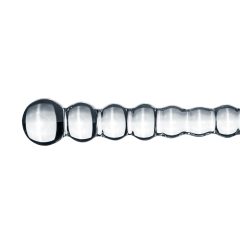   Gildo Glass No. 20 - skleněné dildo s perlami (průhledné)