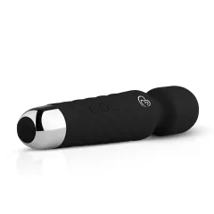 EasyToys - mini masážní vibrátor - dobíjecí - černý