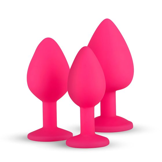 Easytoys Diamond - sada análních kolíků (růžová)