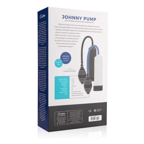 Easytoys - vakuová pumpa na penis (černá)