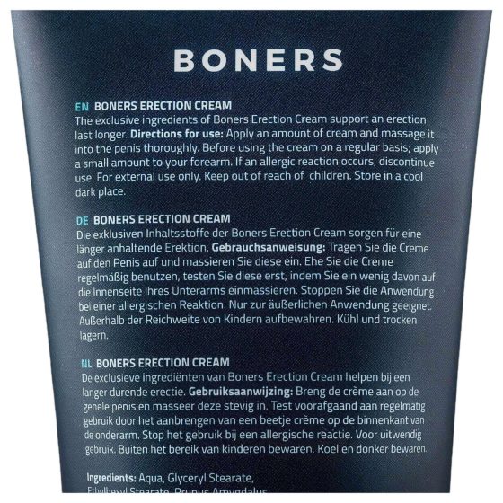 Boners - stimulační krém na erekci pro muže - 100 ml