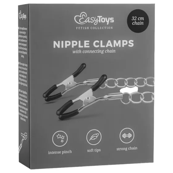 EasyToys - řetízkové svorky na bradavky - 2 kusy