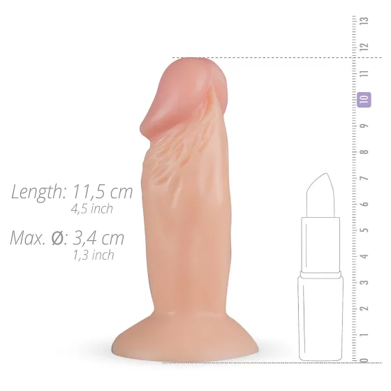Real Fantasy Archi - realistický dildo - 11,5 cm - tělová barva