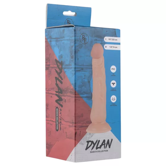 Real Fantasy Dylan - realistické dildo - 23 cm - tělová barva