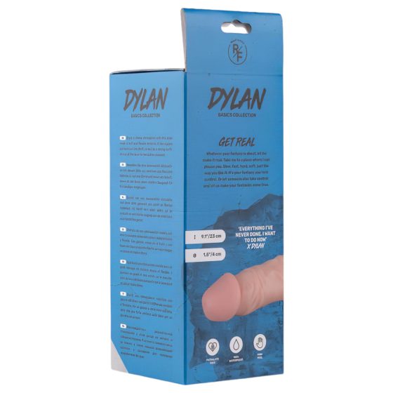 Real Fantasy Dylan - realistické dildo - 23cm (přírodní)