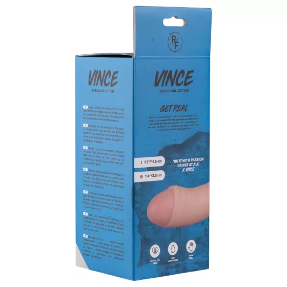 Real Fantasy Vince - realistické dildo s varlaty a předkožkou