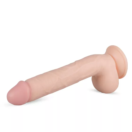 Real Fantasy Elvin - realistické dildo s varlaty - 28 cm - tělová barva