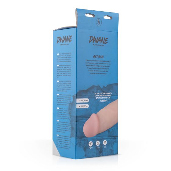 Real Fantasy Dwane - realistický dildo s varlaty - 31 cm (tělový odstín)