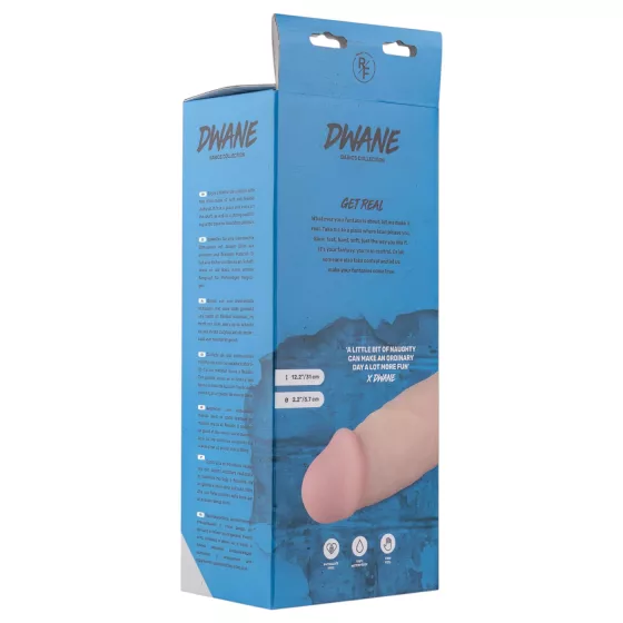 Real Fantasy Dwane - realistické dildo s varlaty - 31 cm (tělová barva)