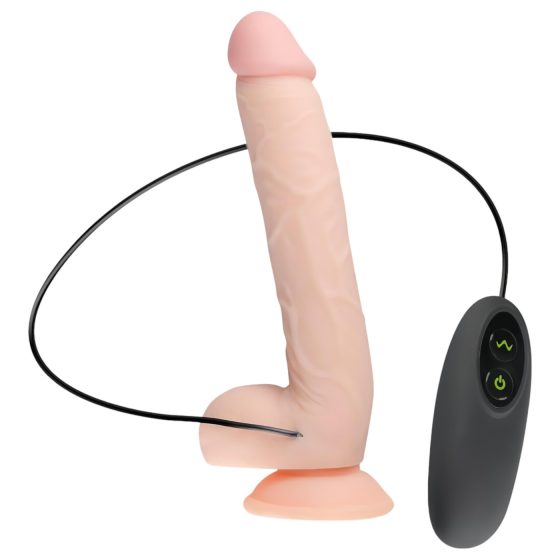 Real Fantasy Elvin - akumulátorový, realistický vibrátor - 28cm (přírodní)