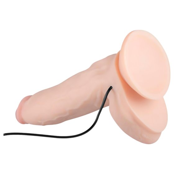 Real Fantasy Dwane - akumulátorový, realistický vibrátor - 31 cm (přírodní)