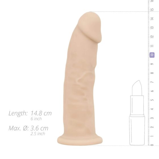 Real Fantasy Harris - realistické dildo - 15 cm (přírodní)