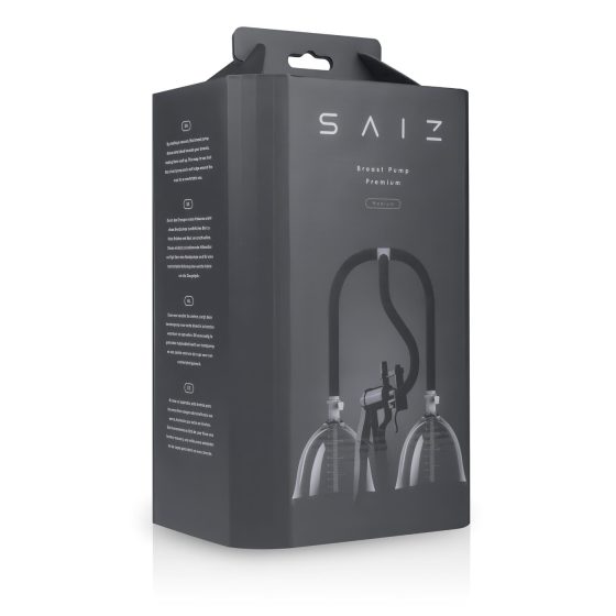 Saiz Premium - Dvojitá odsávačka - malá (průhledná-černá)