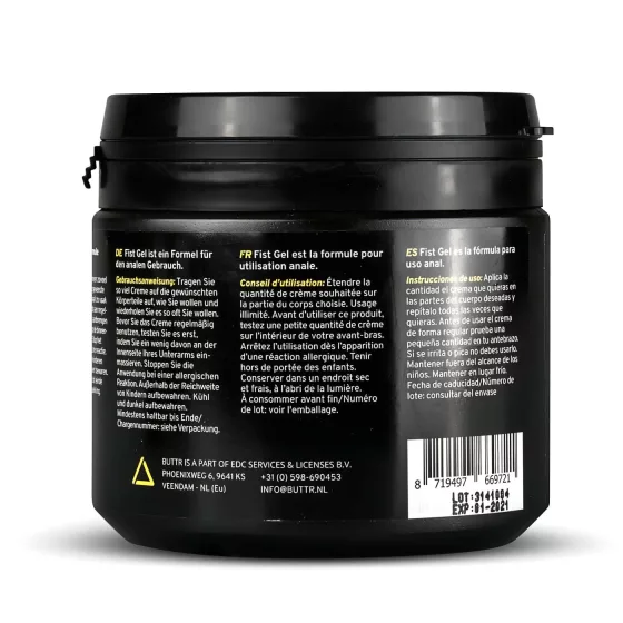 BUTTR - fisting gel - lubrikační gel na vodní bázi - 500 ml