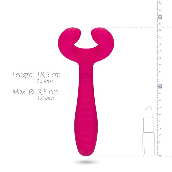 Easytoys Couple - akumulátorový, vodotěsný párový vibrátor (růžový)