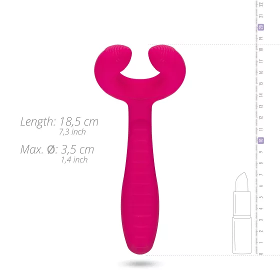 Easytoys Couple - párový vibrátor - dobíjecí, vodotěsný - růžový