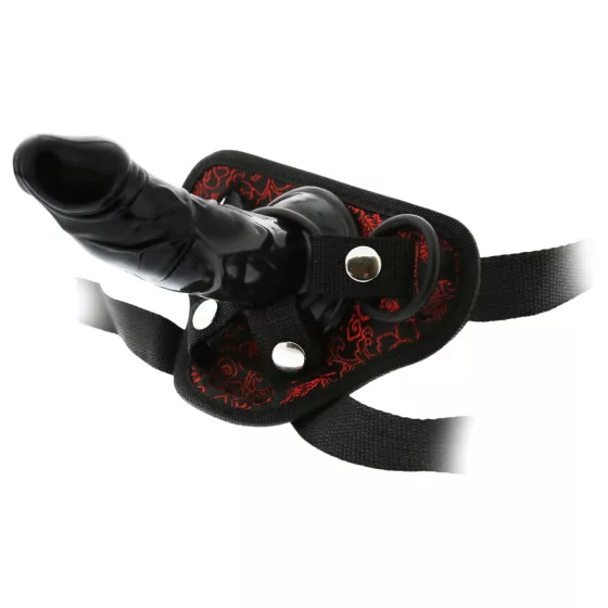 Dreamtoys Blaze - nasazovací dildo s postrojem (černé)