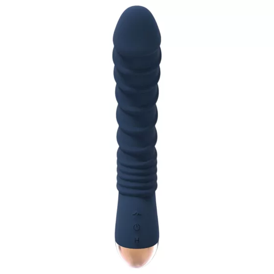 Goddess Aeolus - vibrátor na G-bod s ohřevem - modrý