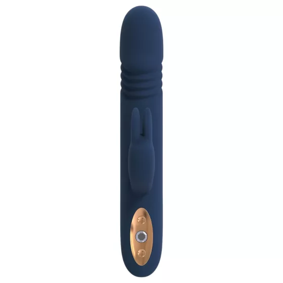 Goddess Zephyros - vibrátor s pístem a stimulací klitorisu - voděodolný - modrý