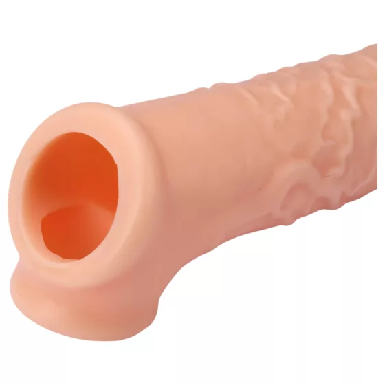 RealStuff Extender 6,5 - návlek na penis (přírodní, 17 cm)