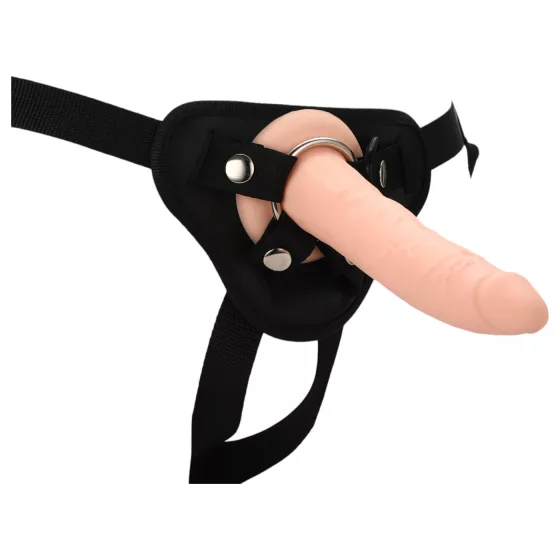 RealStuff - připínací dildo - úzké - tělová barva