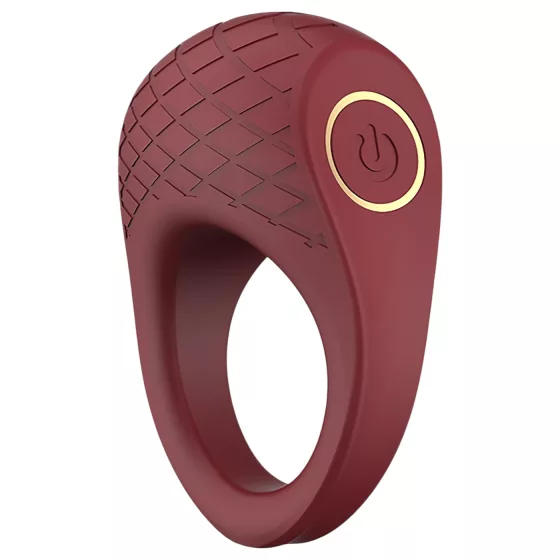Dreamtoys Ivy - vibrační erekční kroužek - bordó