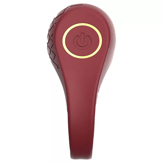 Dreamtoys Ivy - vibrační erekční kroužek - bordó