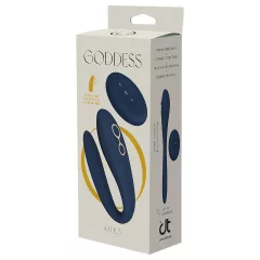 Goddess Ares - párový vibrátor - ohebný - modrý