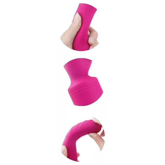 Vibes of Love Wand - masážní vibrátor - akumulátor, zahřívací - růžový