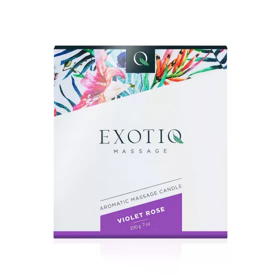Exotiq - masážní svíčka - růže - 200g